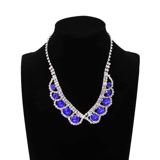 Rhinestone Decor Wings Necklace