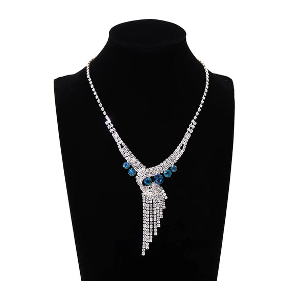 Rhinestone Wing  Necklace