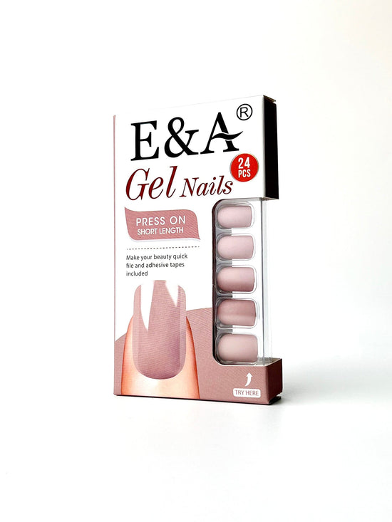 OranEden x E&A color gel Dusty Pink Nails