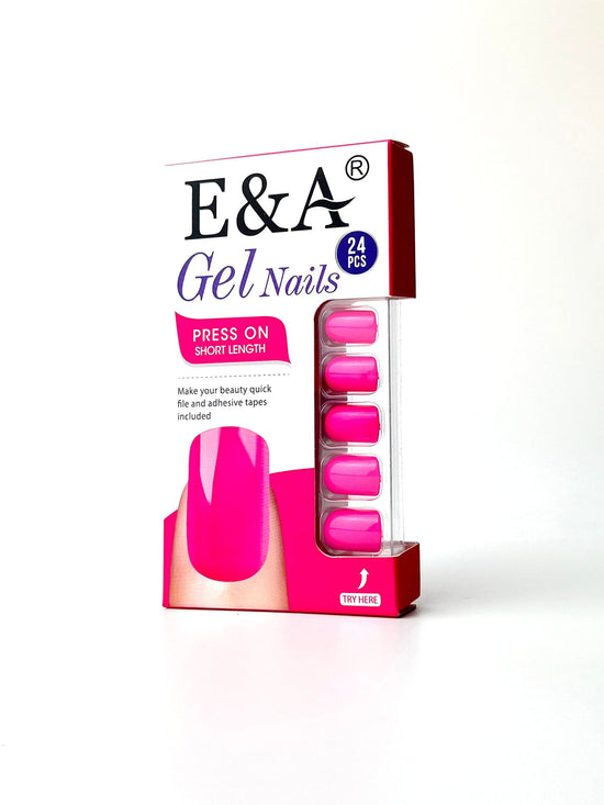 OranEden x E&A color gel Fuchsia Nails (7 / PACK)