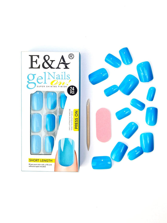 OranEden x E&A color gel Shining Blue Nails (7 / PACK)