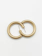 Frosty Gold Open Hoop Earrings (7 / PACK)