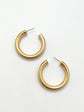 Frosty Gold Open Hoop Earrings (7 / PACK)