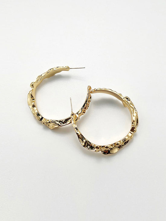 Thawy Gold Alloy Hoop Earrings (7 / PACK)