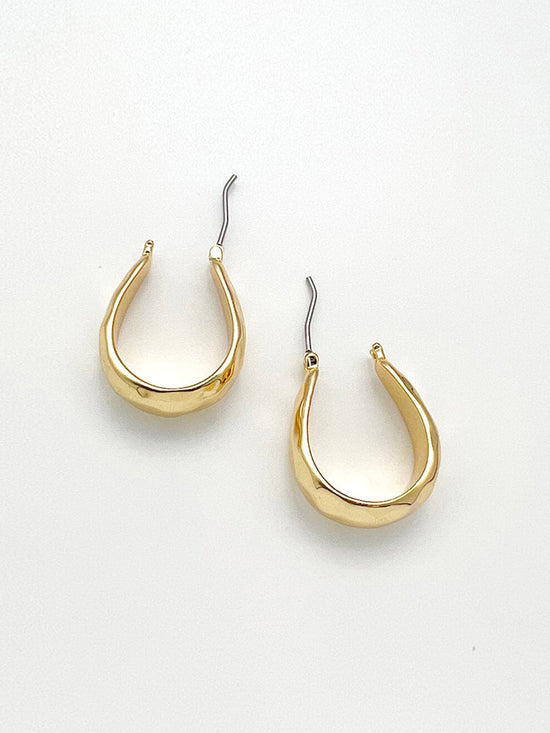 Huggie Gold Copper U-Shaped Earrings (7 / PACK)