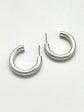 Frosty Open Hoop Earrings