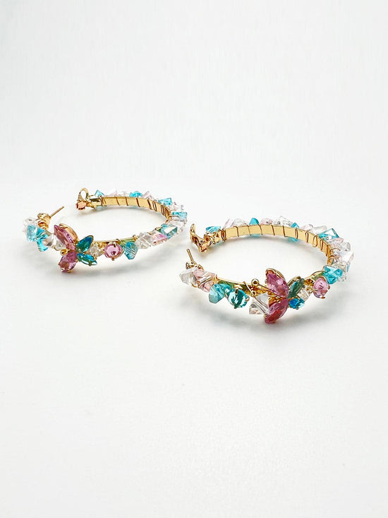 Baysalt Multicolor Hoop Earrings