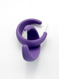 Crescent Purple Resin Hoop Earrings (7 / PACK)