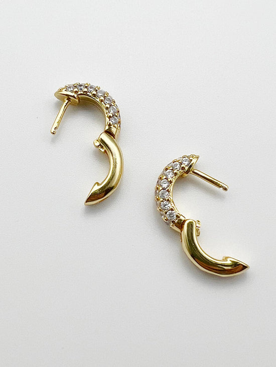 Perseus Crystal Silver Hoop Earrings (7 / PACK)
