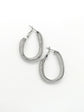 Galactic Silver Copper Hoop Earrings