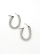 Galactic Silver Copper Hoop Earrings