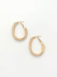 Galactic Gold Copper Hoop Earrings