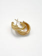 Gar-Cro Gold Alloy Hoop Earrings