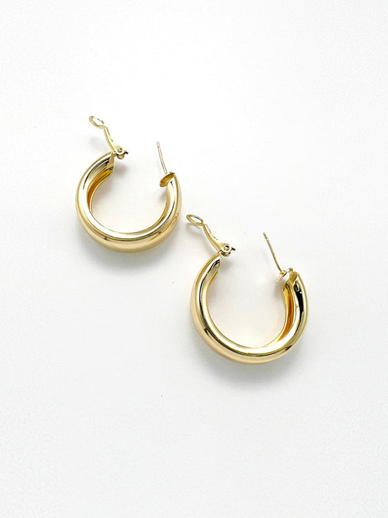 La bague Gold Alloy Hoop Earrings