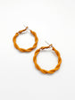 La vigne Everyday Hoop Earrings Orange