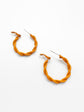 La vigne Everyday Hoop Earrings Orange