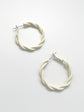 La vigne Everyday Hoop Earrings White (7 / PACK)