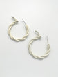 La vigne Everyday Hoop Earrings White (7 / PACK)