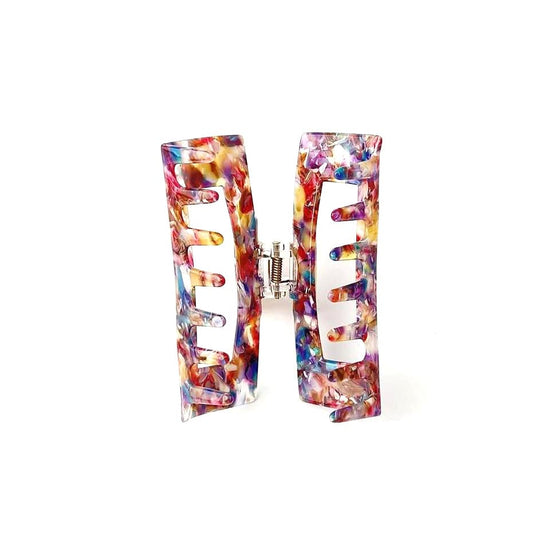 Simple retro hair claw clips