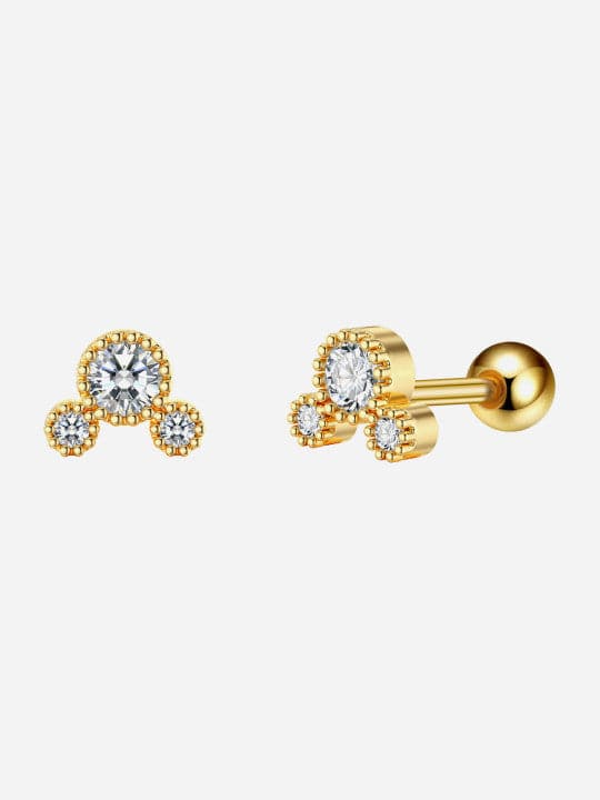 Miki Gold Filled Stud Earrings(7 / PACK)